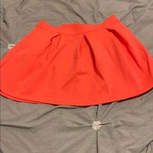 Neon pink skater skirt